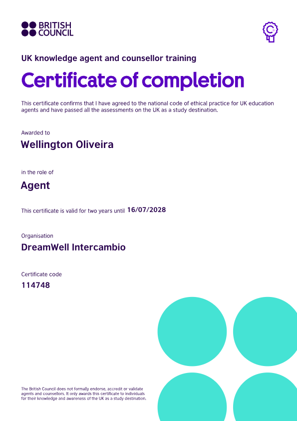 Certificação oficial do British Council